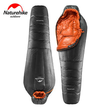 Load image into Gallery viewer, Naturehike Duck Down Sleeping Bag Winter Mummy Camping Sleeping Bag Ultralight Keep Warm Adult Camping Equipment NH17U120-L