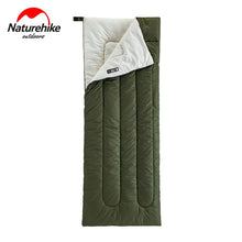 Load image into Gallery viewer, Naturehike Lightweight Compact Cotton Single Hiking Sleeping Bag Waterproof Square Packable Summer Outdoor Camping Sleeping Bag
