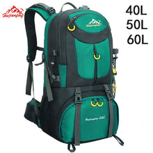 Load image into Gallery viewer, 40L 50L 60L Outdoor Waterproof Bags Backpack Men Mountain Climbing Sports Rucksack Hiking Bagpacks Women Bag Camping Travel Bag