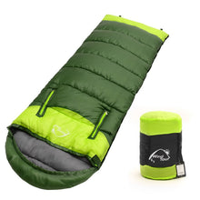 Load image into Gallery viewer, 1.35kg Adults Warm Outdoor Sleeping Bag Family Single Travel Sleeping Bag Camping Hiking Waterproof Hooded Sleep Bag AA52014