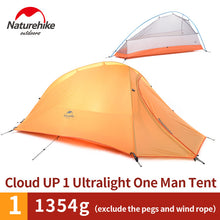 Load image into Gallery viewer, Naturehike Cloud Up Series 1 2 3 Person Camping Tent Outdoor Ultralight Camp Equipment Gear