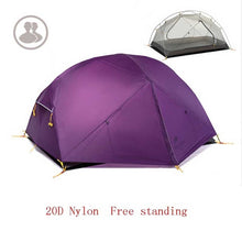 Load image into Gallery viewer, Naturehike 3 Season Mongar Camping Tent 20D Nylon Fabic Double Layer Waterproof Tent for 2 Persons NH17T007-M