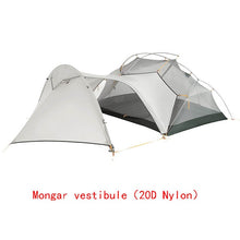 Load image into Gallery viewer, Naturehike 3 Season Mongar Camping Tent 20D Nylon Fabic Double Layer Waterproof Tent for 2 Persons NH17T007-M