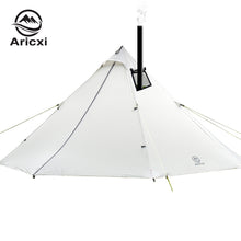 Load image into Gallery viewer, 3-4 Person Ultralight Outdoor Camping Teepee 20D Silnylon Pyramid Tent Large Rodless Tent Backpacking Hiking Tents