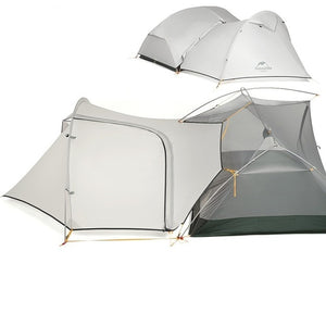 Naturehike factory sell Mongar 2 Camping Tent Double Layers 2 Person Waterproof Ultralight Dome Tent DHL free shipping
