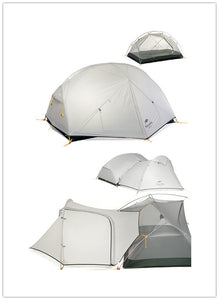 Naturehike factory sell Mongar 2 Camping Tent Double Layers 2 Person Waterproof Ultralight Dome Tent DHL free shipping