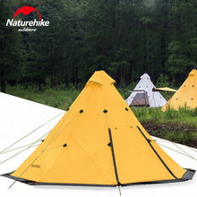 Load image into Gallery viewer, Naturehike Pyramid Tent Outdoor Camping Tent Pyramid Camping Tents Large Capacity Windproof Rainproof Waterproof Family Tent
