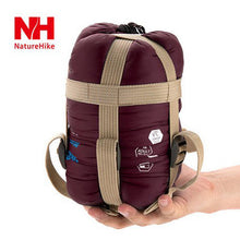 Load image into Gallery viewer, Naturehike Splicing Envelope Sleeping Bag Ultralight Adult Portable Outdoor Camping Hiking Sleeping Bags Spring Autumn 1.9*0.75m
