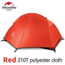 Load image into Gallery viewer, NatureHike Silicone Portable Ultralight Tent Waterproof 4000+ tents Double Layer Outdoor Camping Travel Tent NH Camping Tents

