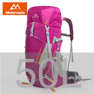 Maleroads High quality Professional Climb backpack Travel backpack Trekking Rucksack Camp Equipment Hike Gear 50L 60L  Men Women