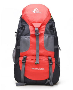 Limited Hot 50L Large Waterproof Climbing Hiking Backpack Rain Cover Bag Camping Mountaineering Backpack Sports Outdoor Bike Bag