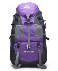 Limited Hot 50L Large Waterproof Climbing Hiking Backpack Rain Cover Bag Camping Mountaineering Backpack Sports Outdoor Bike Bag