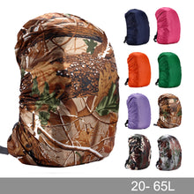 Load image into Gallery viewer, Rain cover backpack 20L 30L 35L 40L 50L 60L Waterproof Bag Camo Tactical Outdoor Camping Hiking Climbing Dust Raincover
