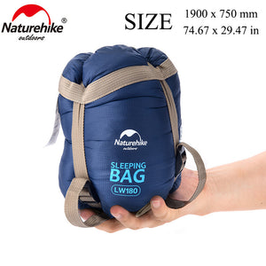 Naturehike 190x75cm Mini Ultralight Envelope Sleeping Bag For Spring Summer Fall Outdoor Camping Hiking Climbing Sleeping Bag
