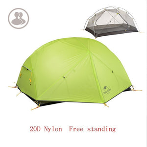 Naturehike 3 Season  Mongar  Camping Tent 20D Nylon Fabic Double Layer Waterproof Tent for 2 Persons NH17T007-M