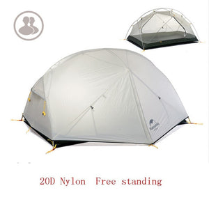 Naturehike 3 Season  Mongar  Camping Tent 20D Nylon Fabic Double Layer Waterproof Tent for 2 Persons NH17T007-M