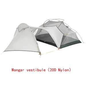 Naturehike 3 Season  Mongar  Camping Tent 20D Nylon Fabic Double Layer Waterproof Tent for 2 Persons NH17T007-M