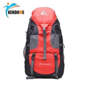 Limited Hot 50L Large Waterproof Climbing Hiking Backpack Rain Cover Bag Camping Mountaineering Backpack Sports Outdoor Bike Bag